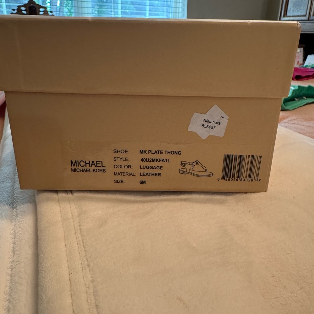 Michael Kors Luggage Leather Sandals